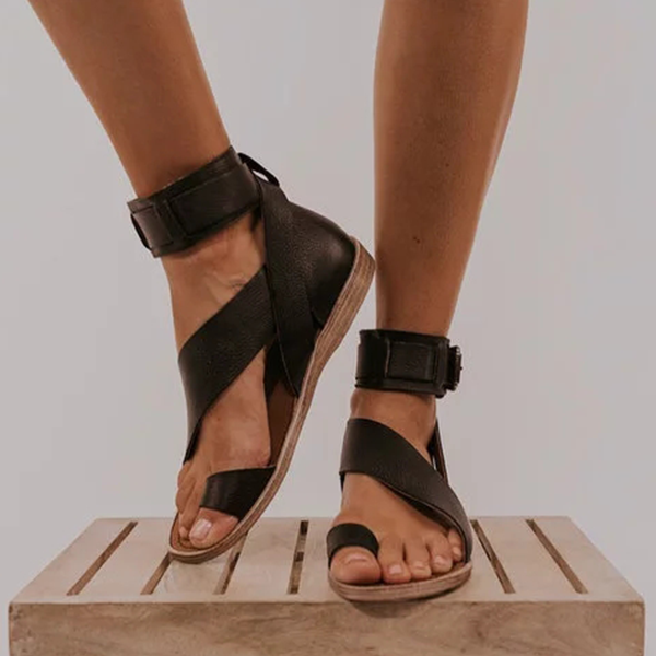 Corashoes Fashion Flip-flops Flat Heel Buckle Strap Sandals