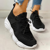 Corashoes Non-Slip Knitted Breathable Lace-Up Yeezy Sneakers