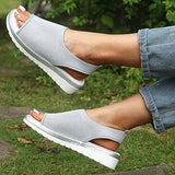 Corashoes Women's Slingbacks Fabric Wedge Heel Sandals