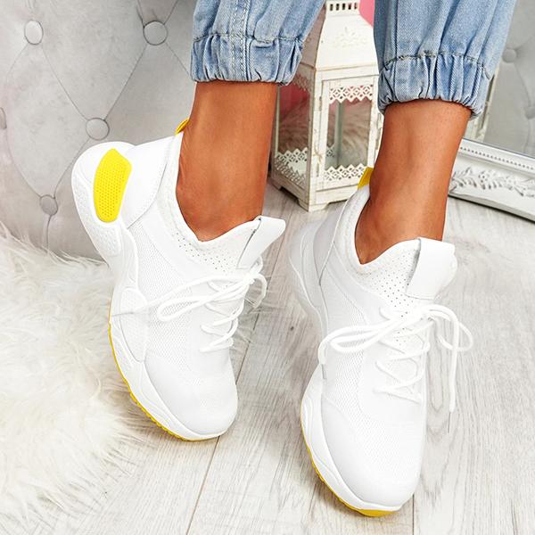 Corashoes Lace-Up Casual Chunky Trainers Sneakers