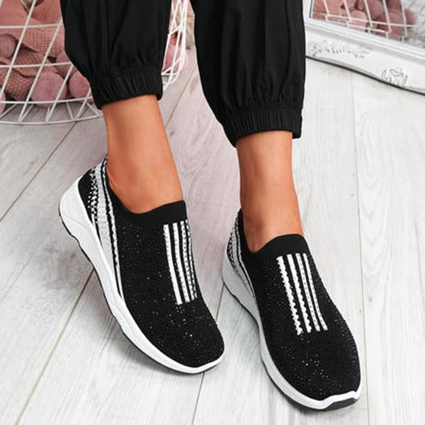 Corashoes Studded Slip On Trainers Sneakers