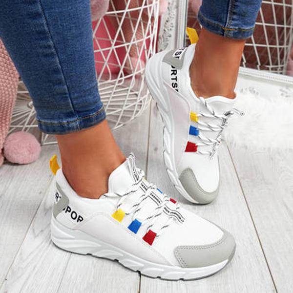 Corashoes Lace-Up Chunky Sneakers