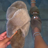 Corashoes Plush Wrapped Feet Cute Sandals