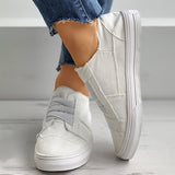 Corashoes Solid Lace-Up Casual Sneakers