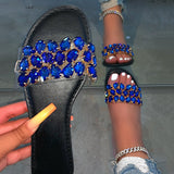 Corashoes Multi-Colored Jewel Studs Slippers