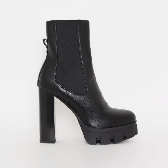 Corashoes Platform Zipper Fashion High Heel Boots