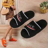 Corashoes Terry Toweling Vintage Embroidered Slippers