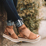 Corashoes Espadrilles Ankle Strap Wedge Sandals
