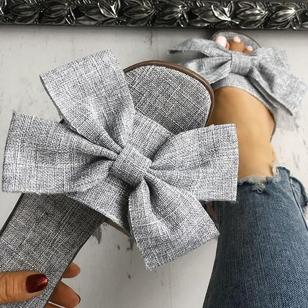 Corashoes Women Casual Bow Flat Slippers