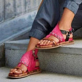 Corashoes Women Faux leather Platform sandals