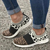 Corashoes Leopard Flat Heel Sneakers