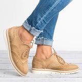 Corashoes Lace Up Perforated Oxfords Shoes